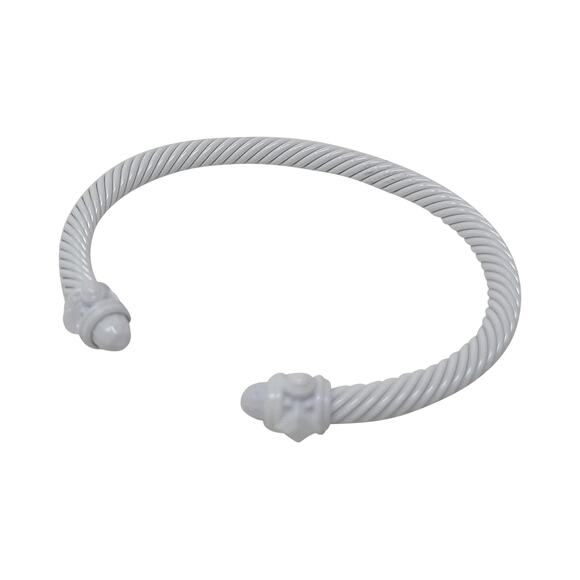 David Yurman Jewelry - David Yurman White Aluminum Renaissance Cable Cuff